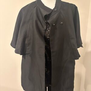Gretchen Scott Designs Black Cape Jacket